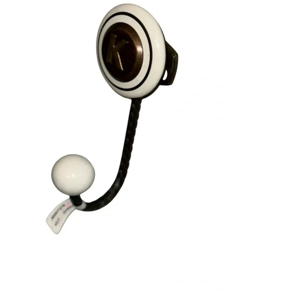 Anthropologie Cachet Monogram Towel Hook Letter “K” - Picture 5 of 8